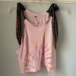 Free People crop tank tie dye